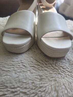 Naturalizer Women’s White Platform Espadrille Sandals brand new size 8.5